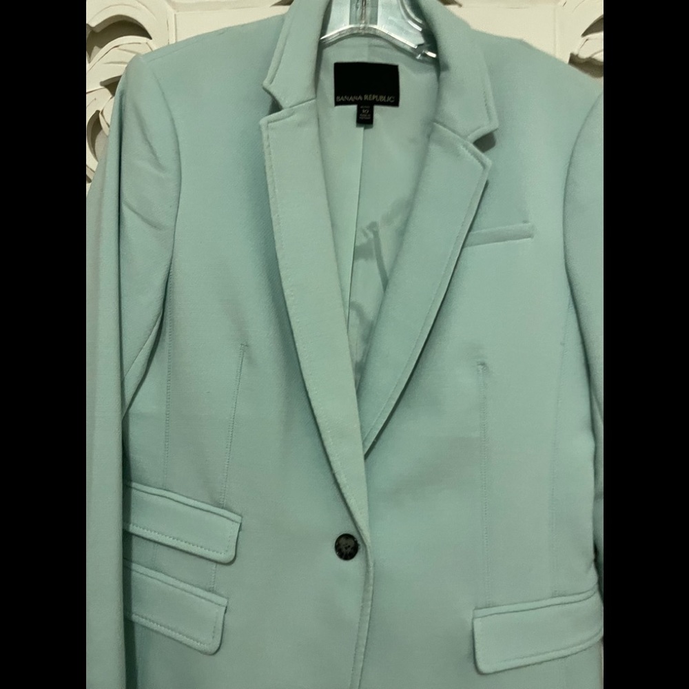 Light Turquoise Banana Republic Blazer 10P